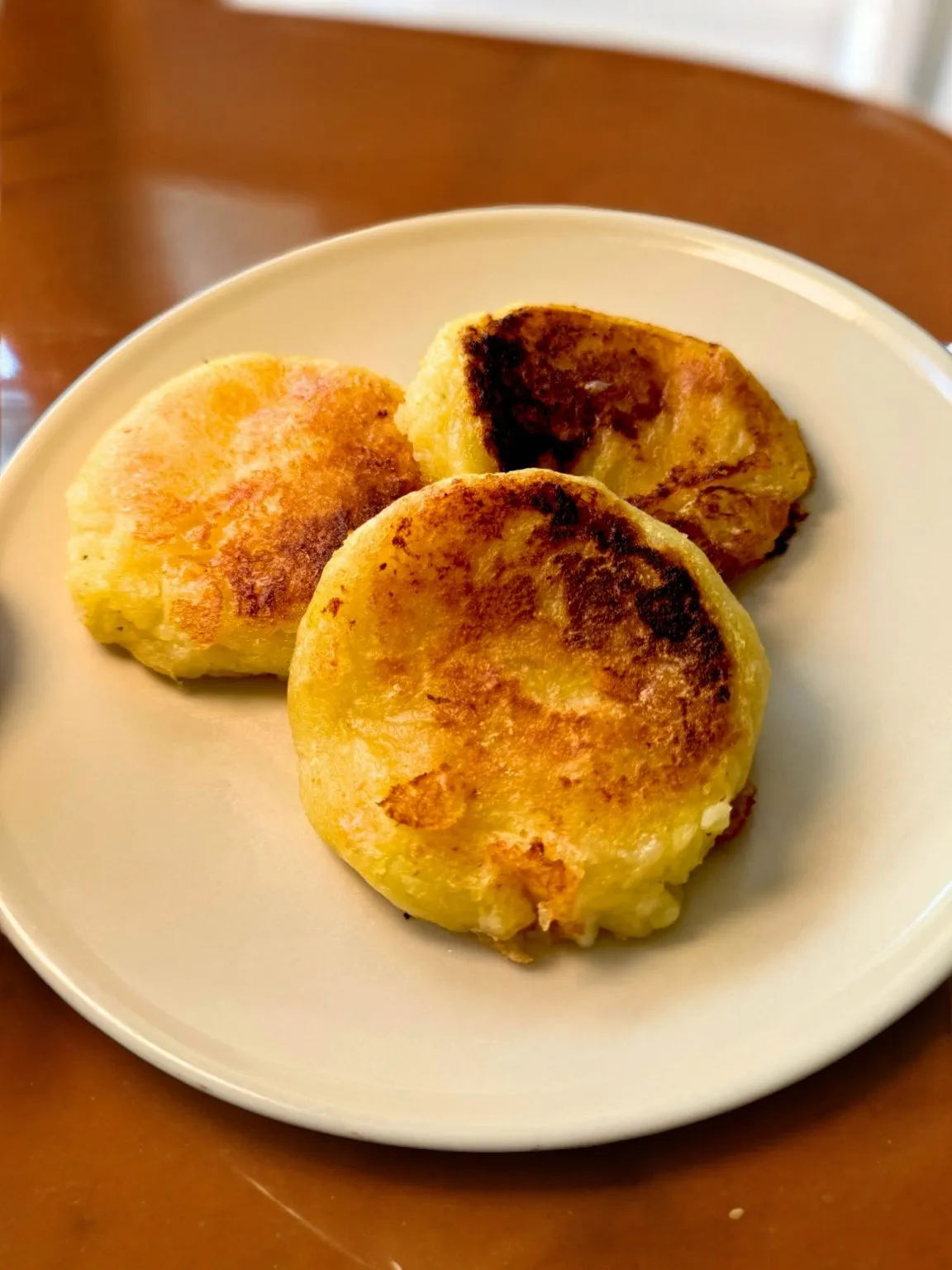 Korean Cheese Potato Pancakes 